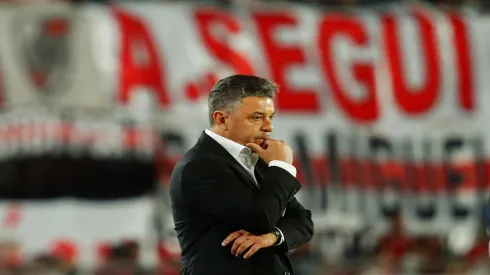 Marcelo Gallardo, do River Plate, na derrota para o Gimnasia – Marcos Brindicci / Getty Images