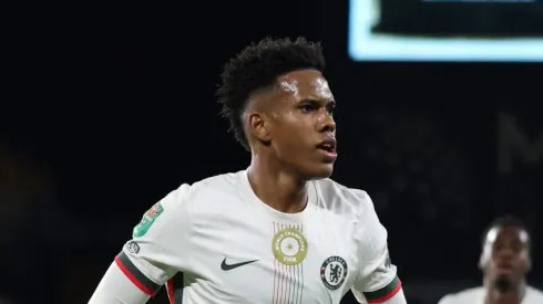 Estêvão marcou mais um pelo Chelsea (Foto: David Rogers/Getty Images)