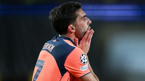 Ferrán Torres em ação pelo Barcelona