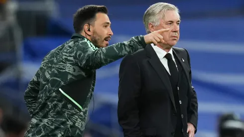Davide e Carlo Ancelotti. (Foto: Angel Martinez/Getty Images)