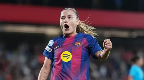 Cláudia Pina, do Barcelona (Photo by Alex Caparros/Getty Images)