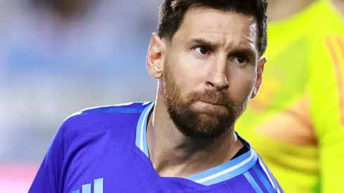 Lionel Messi em ação pela Argentina.