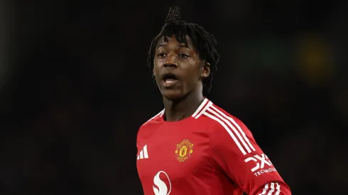 Manchester United em alerta com trunfo do West Ham por Mainoo. (Photo by Richard Heathcote/Getty Images)