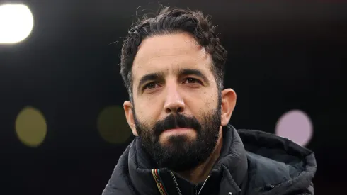 Amorim, do Manchester United, brinca sobre fanático que não corta o cabelo. (Photo by Carl Recine/Getty Images)