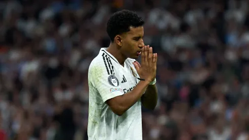 Rodrygo em jogo do Real Madrid. (Foto: Angel Martinez/Getty Images)