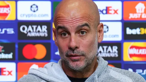 Pep Guardiola, técnico do Manchester City. Foto: Molly Darlington/Getty Images