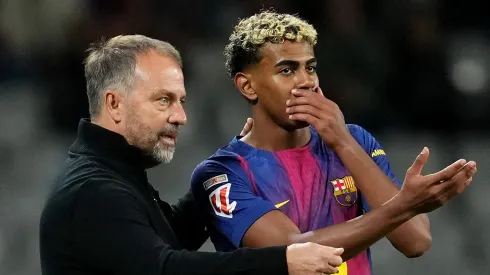 Hansi Flick pelo Barcelona. Foto: Alex Caparros/Getty Images