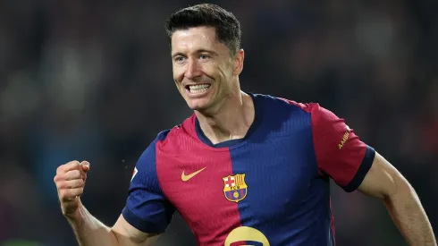 Lewandowski, centroavante do Barcelona. Milan quer contratar o jogador em janeiro, mas o Barça não deve liberar (Foto: Clive Brunskill/Getty Images)