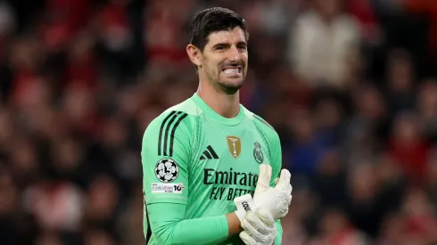Thibaut Courtois pelo Real Madrid. (Foto: Michael Regan/Getty Images)