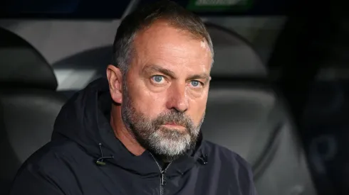 BRUGES, BELGIUM – NOVEMBER 05: Hansi Flick Manager of FC Barcelona looks on during the UEFA Champions League 2025/26 League Phase MD4 match between Club Brugge KV and FC Barcelona at Jan Breydelstadion on November 05, 2025 in Bruges, Belgium. (Photo by Stuart Franklin/Getty Images)