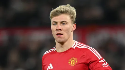 Rasmus Hojlund, atacante emprestado pelo Manchester United ao Napoli (Foto: Michael Regan/Getty Images)