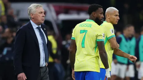 Gerson em jogo do Brasil sob o comando de Ancelotti (Wagner Meier/Getty Images)