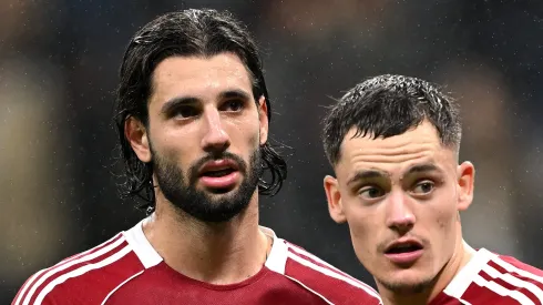 Dominik Szoboszlai é alvo de Real e City. (Photo by Christian Kaspar-Bartke/Getty Images)