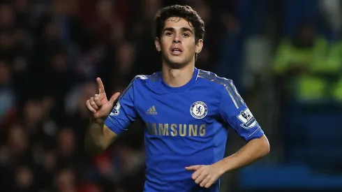Oscar após gol pelo Chelsea. (Foto: Julian Finney/Getty Images)