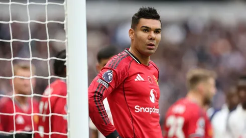 Casemiro em ação pelo Manchester United.