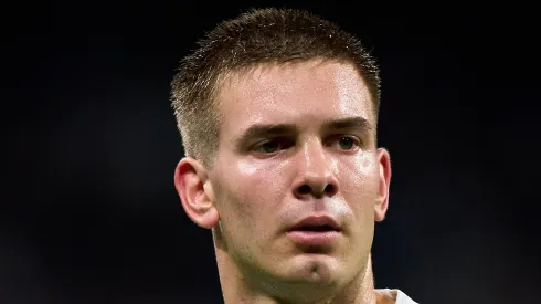 Franco Mastantuono vira problema para brasileiros no Real Madrid. (Photo by Angel Martinez/Getty Images)