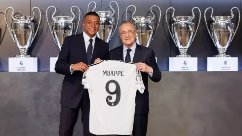Mbappé é apresentado no Real Madrid, em julho de 2024 (Pedro Castillo/Real Madrid)