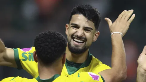 Flaco López, do Palmeiras, pode ser artilheiro da Libertadores se marcar na final. (Photo by Alexandre Schneider/Getty Images)