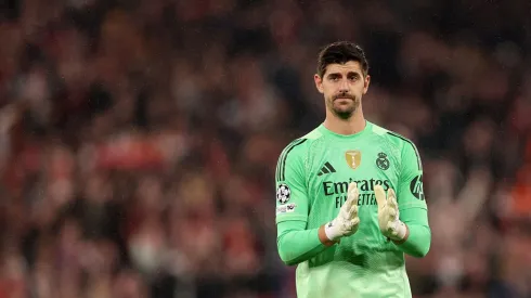 Courtois em partida do Real Madrid.