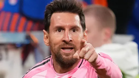 Com um gol e três assistências sobre o FC Cincinnati, Lionel Messi chegou a 1.300 ações diretas em gols (896 gols + 404 passes) aos 38 anos, reforçando seu legado. (Foto de Jeff Dean/Getty Images)