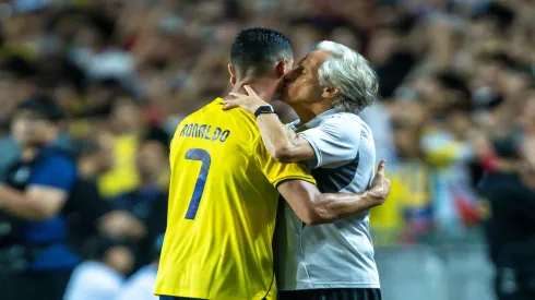 Jorge Jesus e Cristiano Ronaldo em partida do Al-Nassr – Yu Chun Christopher Wong / Eurasia Sport Images / Getty Images