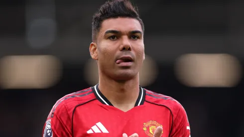 Casemiro, volante do Manchester United. Clube pode entrar em acordo por um substituto (Foto: Justin Setterfield/Getty Images)