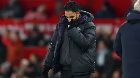 Ruben Amorim no confronto entre Manchester United x Everton.