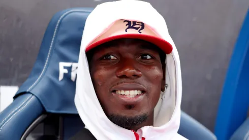 Paul Pogba pelo AS Monaco, em seu retorno ao futebol após suspensão (Foto:Ed Sykes/Getty Images)