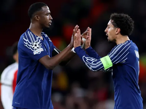 Marquinhos e Romero no centro de PSG x Tottenham