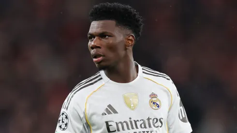 Liverpool volta ao mercado e demonstra interesse em Tchouaméni, do Real Madrid. Foto: Michael Regan/Getty Images