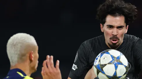 UEFA divulga seleção da 5ª jornada; Mbappé, autor dos quatro gols do Real Madrid, é eleito Jogador da Semana em equipe que alia força ofensiva e segurança defensiva. (Foto: Justin Setterfield/Getty Images)