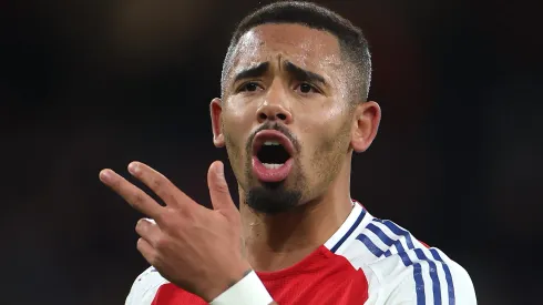 Gabriel Jesus, atacante do Arsenal, vira alvo do Palmeiras. (Photo by Alex Pantling/Getty Images)