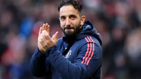 Manchester United de Ruben Amorim avalia investir valor milionário pela contratação de Jeremy Jacquet. Foto: Matt McNulty/Getty Images