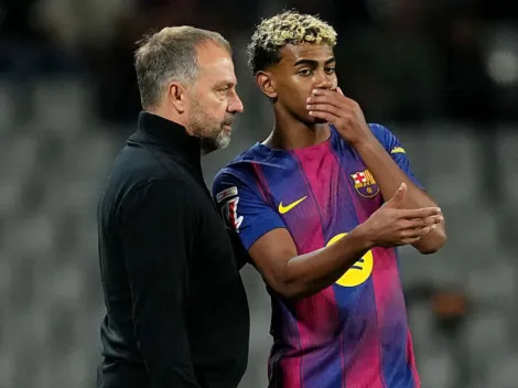 Lamine Yamal recebe cobrança de Hansi Flick após goleada do Barcelona