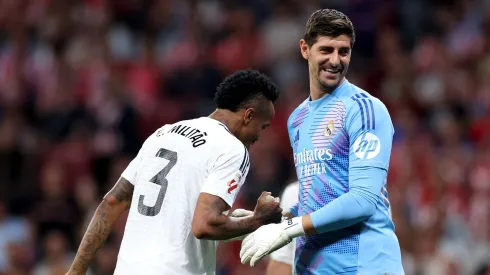 Militão e Courtois treinam no Real Madrid, antes da partida contra o Girona