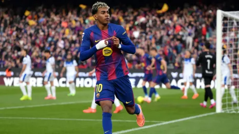 Lamine Yamal fez gol no jogo entre Barcelona e Alavés