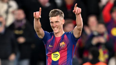 Dani Olmo brilha em vitória do Barcelona sobre Alavés após entrar no radar do Bayern. (Photo by David Ramos/Getty Images)