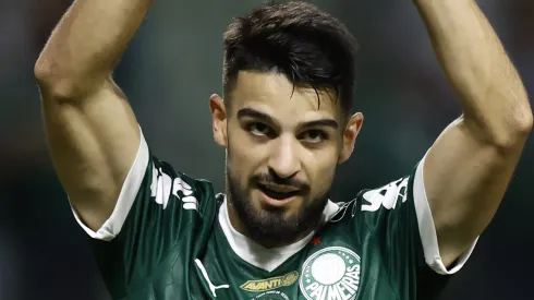 Flaco López põe a cara a tapa e lamenta derrota do Palmeiras. (Foto: Miguel Schincariol/Getty Images)