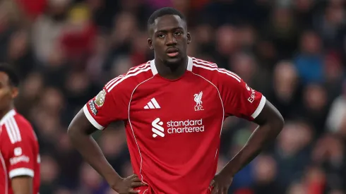 Ibrahima Konaté, zagueiro do Liverpool. (Foto: Molly Darlington/Getty Images)