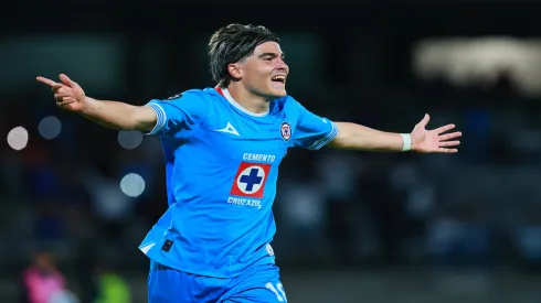 Luka Romero, do Cruz Azul, comemora gol na Concacaf Champions Cup 2025 – Manuel Velasquez/Getty Images