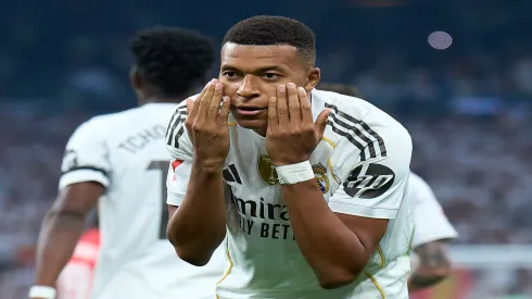 Mbappé, do Real Madrid, comemora gol contra o Osasuna – Angel Martinez/Getty Images