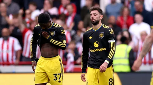 Mainoo se aproxima de adeus ao Manchester United e agente abre contatos com Napoli. (Photo by Justin Setterfield/Getty Images)