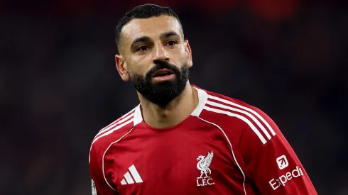 Mohamed Salah, do Liverpool, é um dos alvos da Arábia Saudita e a liga deve insistir pelo jogador (Foto: Carl Recine/Getty Images)