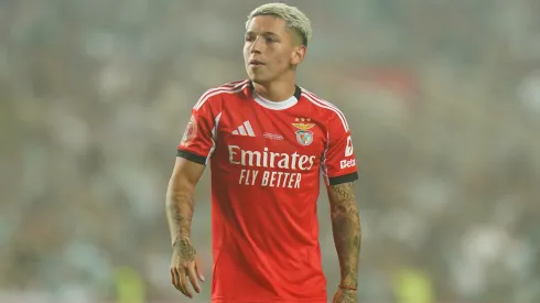 Gianluca Prestianni, do Benfica. (Foto: Gualter Fatia/Getty Images)