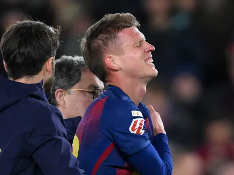 Dani Olmo desloca ombro após gol em Barcelona x Atlético de Madrid