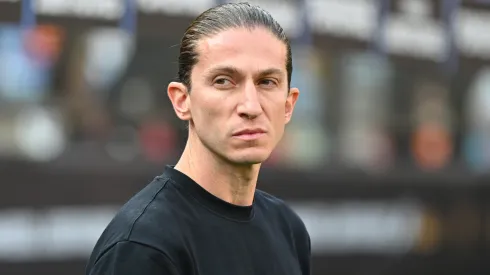 Filipe Luís durante um jogo do Flamengo. Foto: Rodrigo Valle/Getty Images
