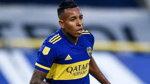 Sebastián Villa em campo pelo Boca Juniors. Foto: Marcelo Endelli/Getty Images