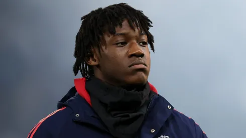 Mainoo é colocado à venda pelo Manchester United. Foto: Richard Heathcote/Getty Images