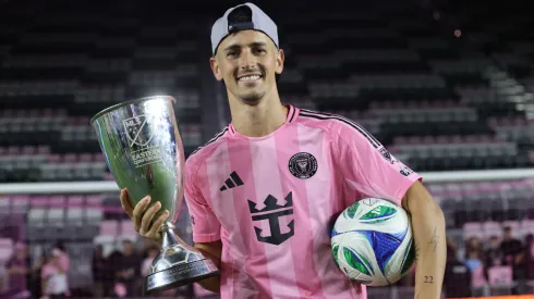 Tadeo Allende gera interesse no River Plate e pode trocar o Inter Miami. Foto: Leonardo Fernandez/Getty Images