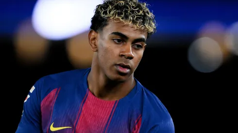 Yamal em campo com o Barcelona. Foto: David Ramos/Getty Images